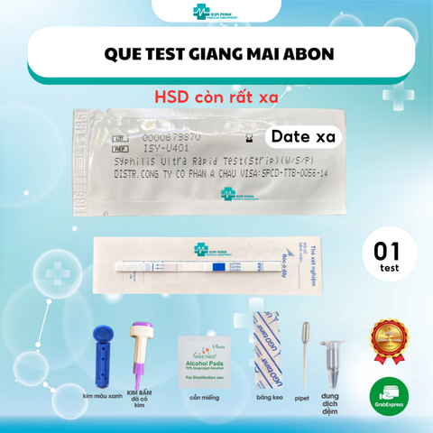 Bộ Test Nhanh Giang Mai Abon - Combo 2 Bộ Dụng Cụ Xét Nghiệm Tại Nhà Nhanh Chóng và Chính Xác, Hỗ Trợ Chăm Sóc Sức Khỏe